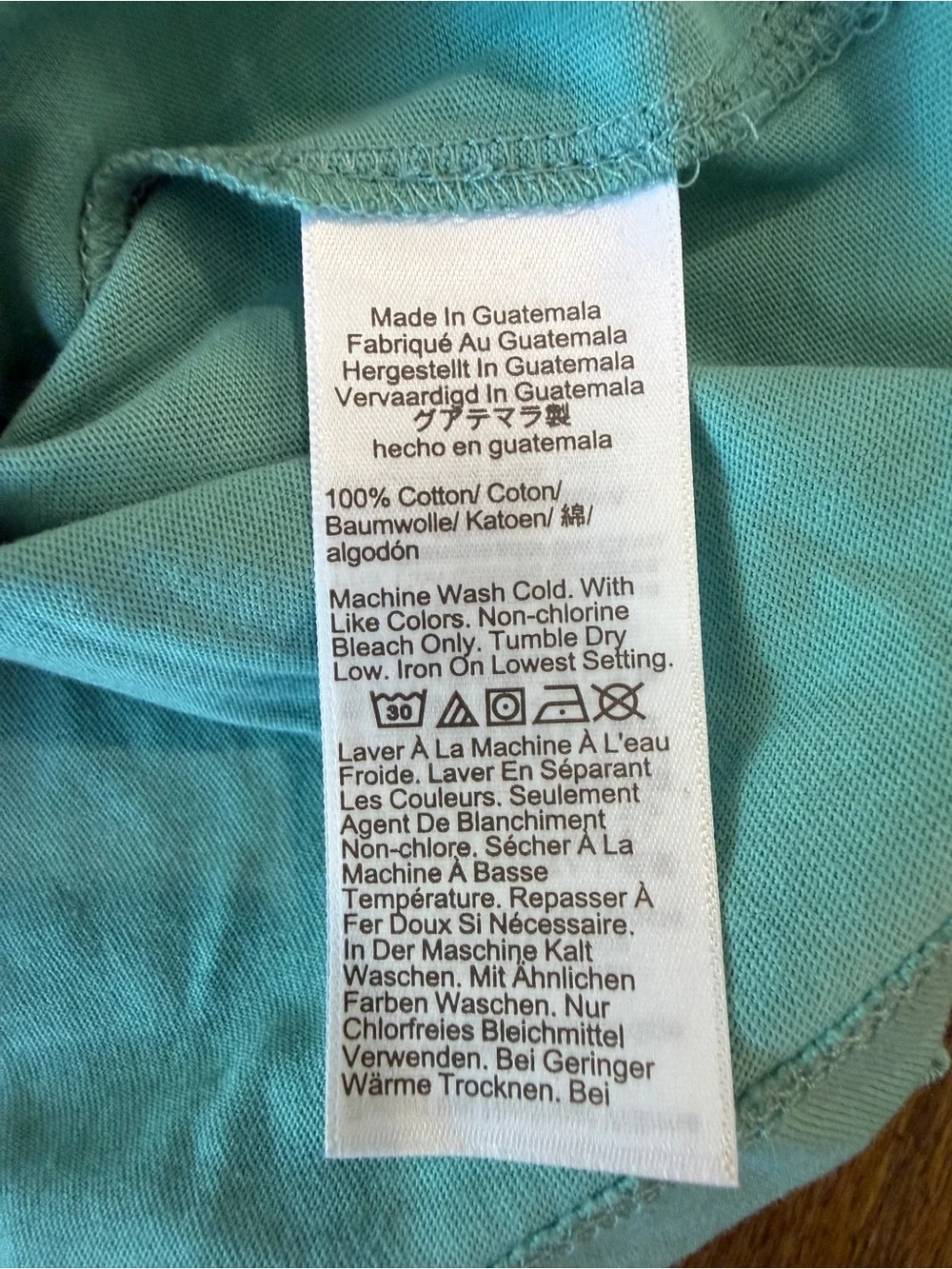 Crewcuts NWT Seafoam Green/Blue Longsleeve Pocket Tee Boys Size 8 100% Cotton
